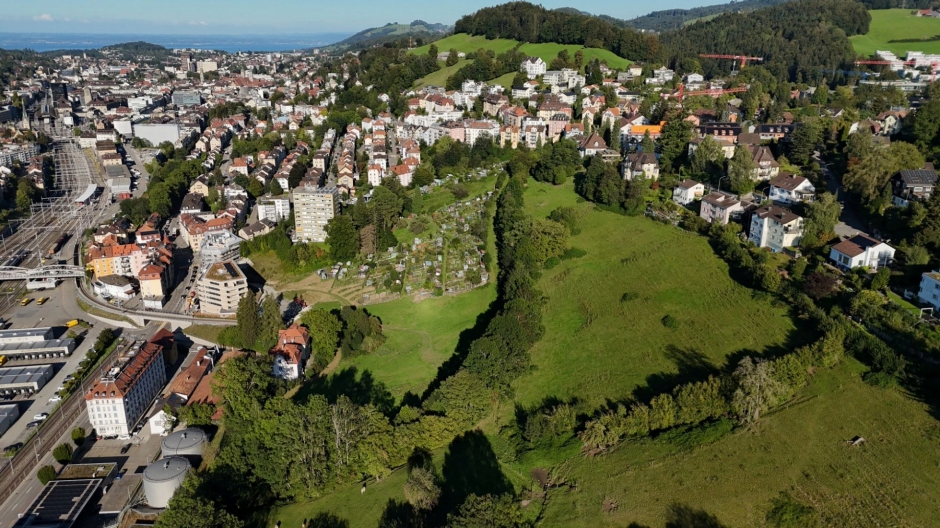 Luftaufnahme Areal Ruckhalde